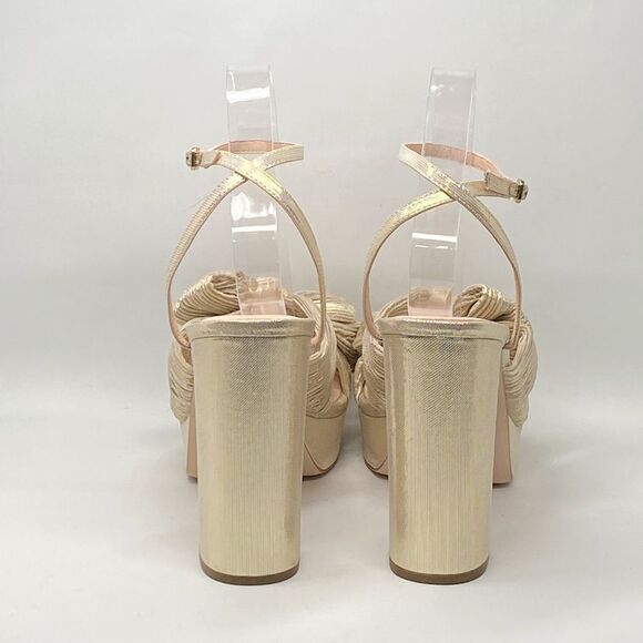 Loeffler Randall Natalia Pleated Platform Sandals size 10 - Picture 7 of 13